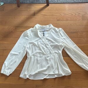 41 Hawthorn Cream Wrap Blouse